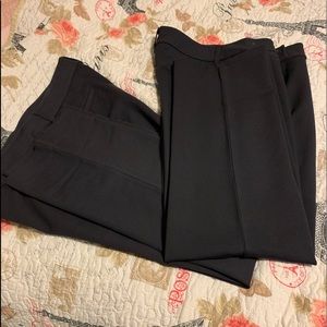 2 Lands End size 16W black pants new without tags